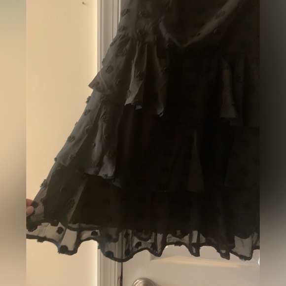 Layered Black Strapy Dress - Picture 4 of 4